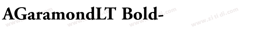 AGaramondLT Bold字体转换